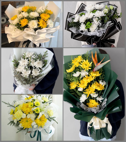 江苏淮安盱眙县淮河镇白事花束代送